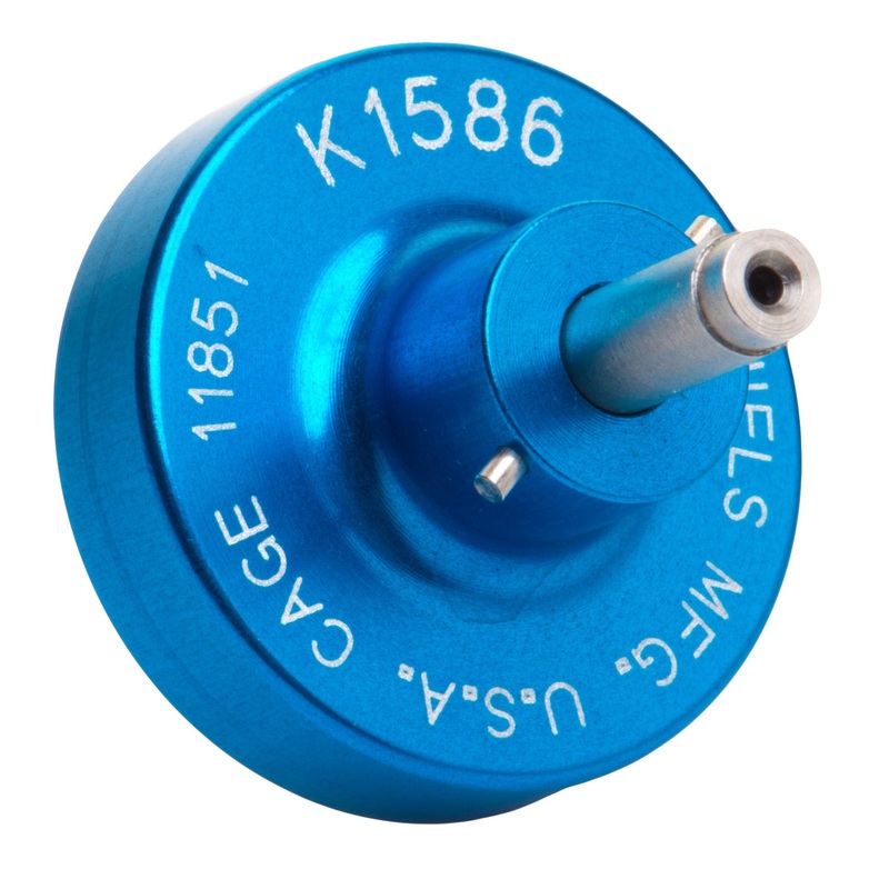 K1586 – AFM8 Crimper Positioner – Socket #605704 – Size 24 Contacts – 24-30AWG – Blue