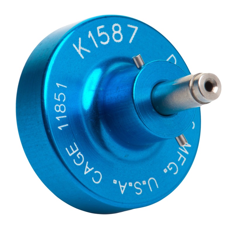 K1587 – AFM8 Crimper Positioner – Pin #605705-31 – Size 24 Contacts – 24-30AWG – Blue