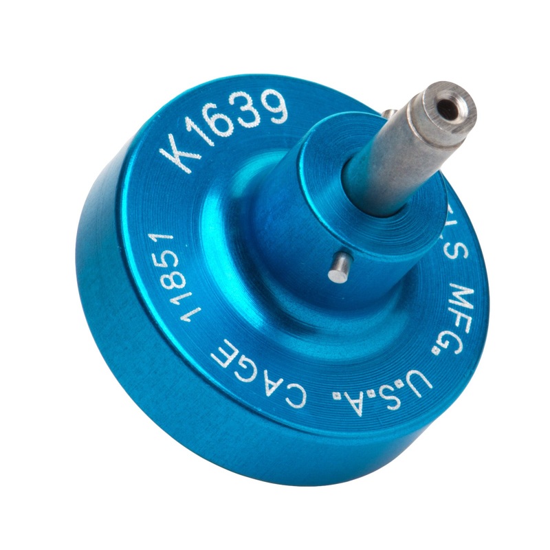K1639 – AFM8 Crimper Positioner – Socket #605721 – Size 24 Contacts – 24-30AWG – Blue